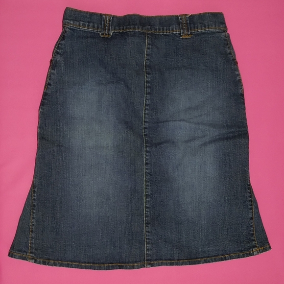 The Children Place Girls' Flared Denim Skirt - Picture 1 of 5